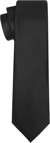 63'' XL Tie Mens Extra Long Solid Satin Necktie for Big and Tall Men